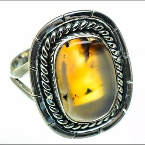Artisan Crafted Scenic Montana Agate Ring